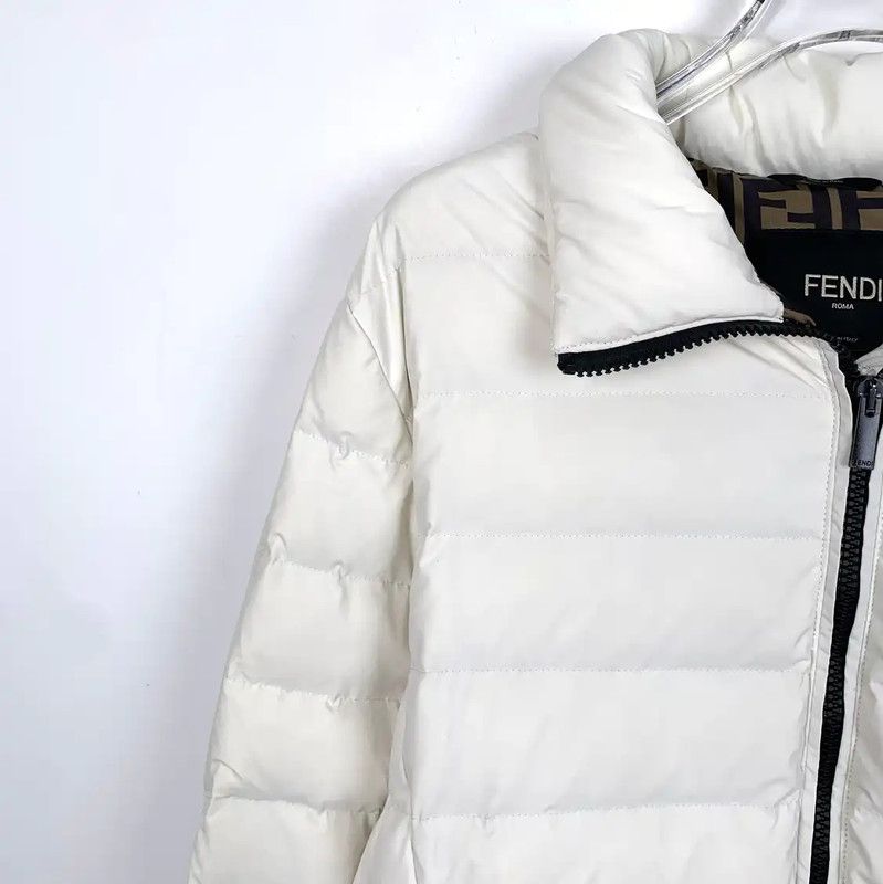 Fendi FENDI White Men's Puffer Jacket 0089 Size US S / EU 44-46 / 1 - 3 Thumbnail
