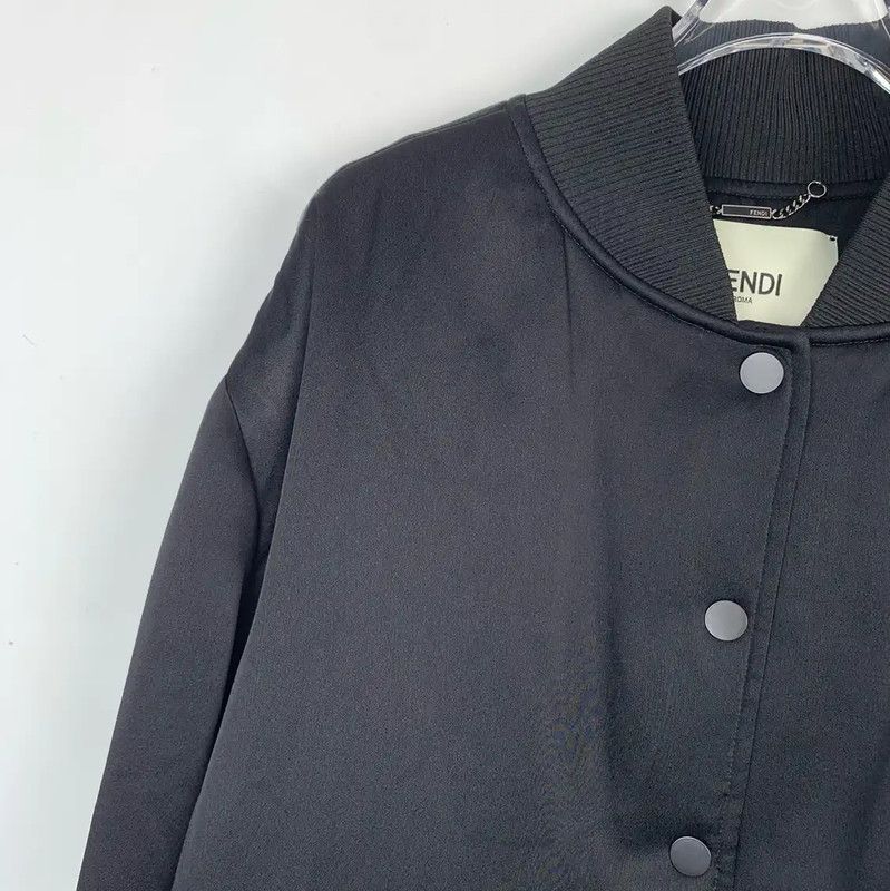 Fendi Fendi Black Polyester Men's Jacket 0089 Size US XXS / EU 40 - 3 Thumbnail