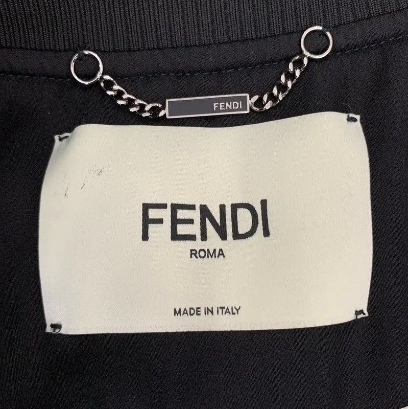 Fendi Fendi Black Polyester Men's Jacket 0089 Size US XXS / EU 40 - 5 Thumbnail