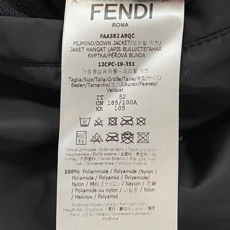 Fendi Fendi Colorblock Men's Down Jacket in XL Size 0089 Size US XL / EU 56 / 4 - 5 Thumbnail