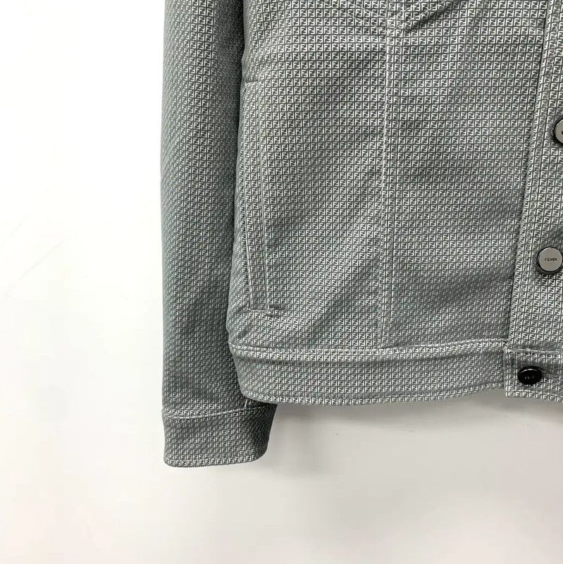 Fendi Fendi Gray Cotton Men's Jacket 0089 Size US S / EU 44-46 / 1 - 4 Thumbnail