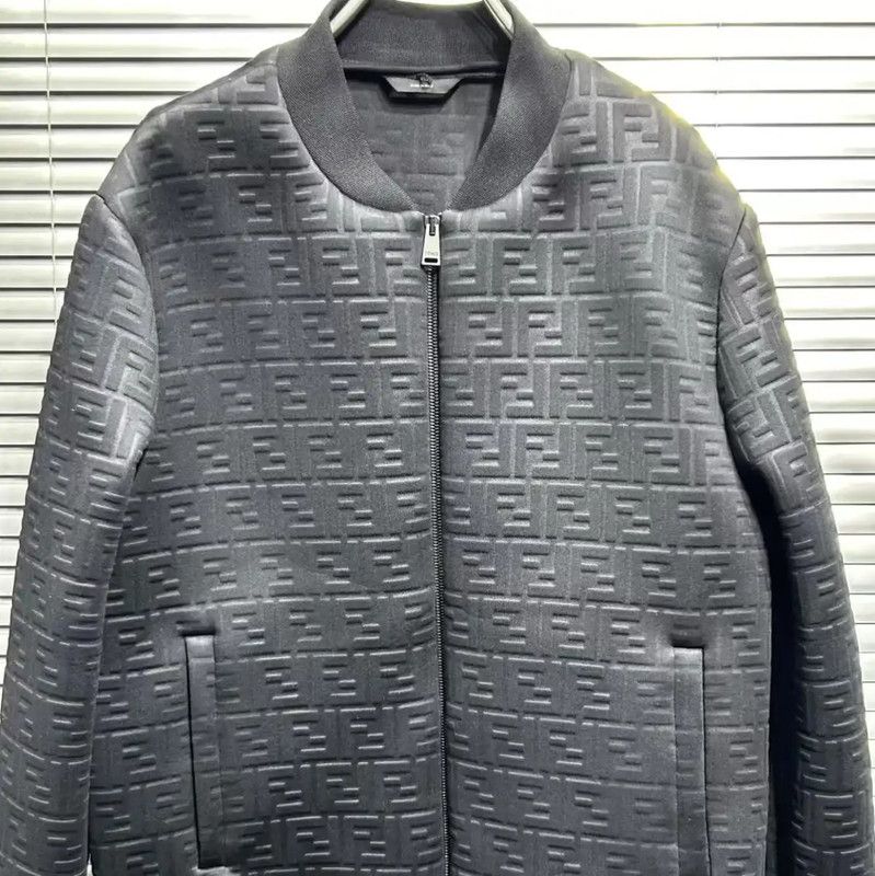 Fendi Fendi Black Men's Bomber Jacket 0089 Size US M / EU 48-50 / 2 - 3 Thumbnail