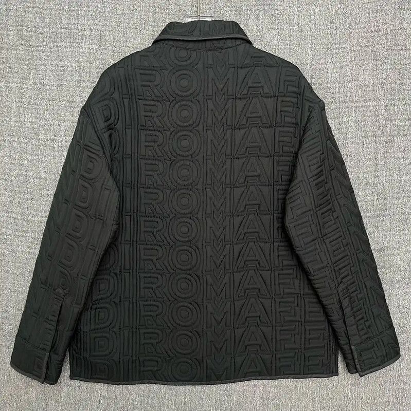 Fendi Fendi Black Polyester Men's Outerwear Jacket 0089 Size US L / EU 52-54 / 3 - 2 Thumbnail