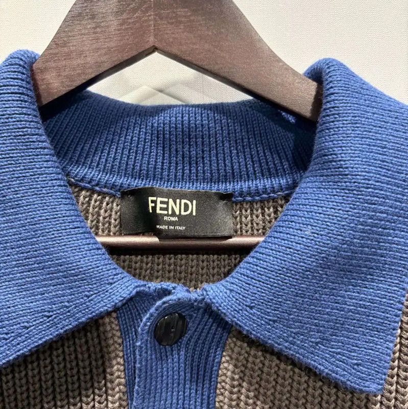 Fendi Fendi Men's Sleeveless Colorful Polo Shirt 0089 Size US XXL / EU 58 / 5 - 4 Thumbnail