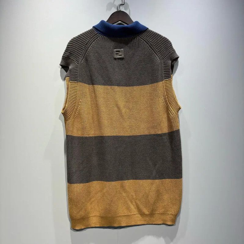 Fendi Fendi Men's Sleeveless Colorful Polo Shirt 0089 Size US XXL / EU 58 / 5 - 2 Thumbnail