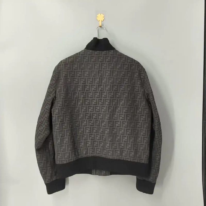 Fendi Fendi Black Casual Jacket for Men 0089 Size US XL / EU 56 / 4 - 2 Thumbnail