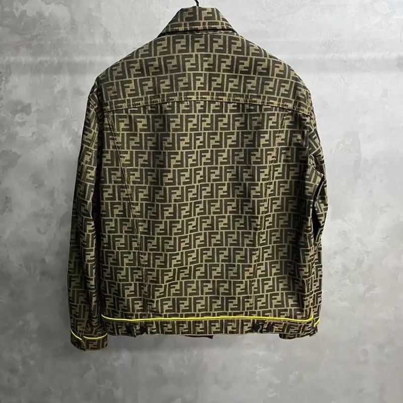 Fendi Brown Cotton Long Sleeve Shirt 0089
