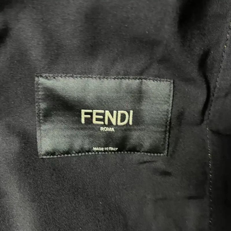 Fendi Brown Cotton Long Sleeve Shirt 0089