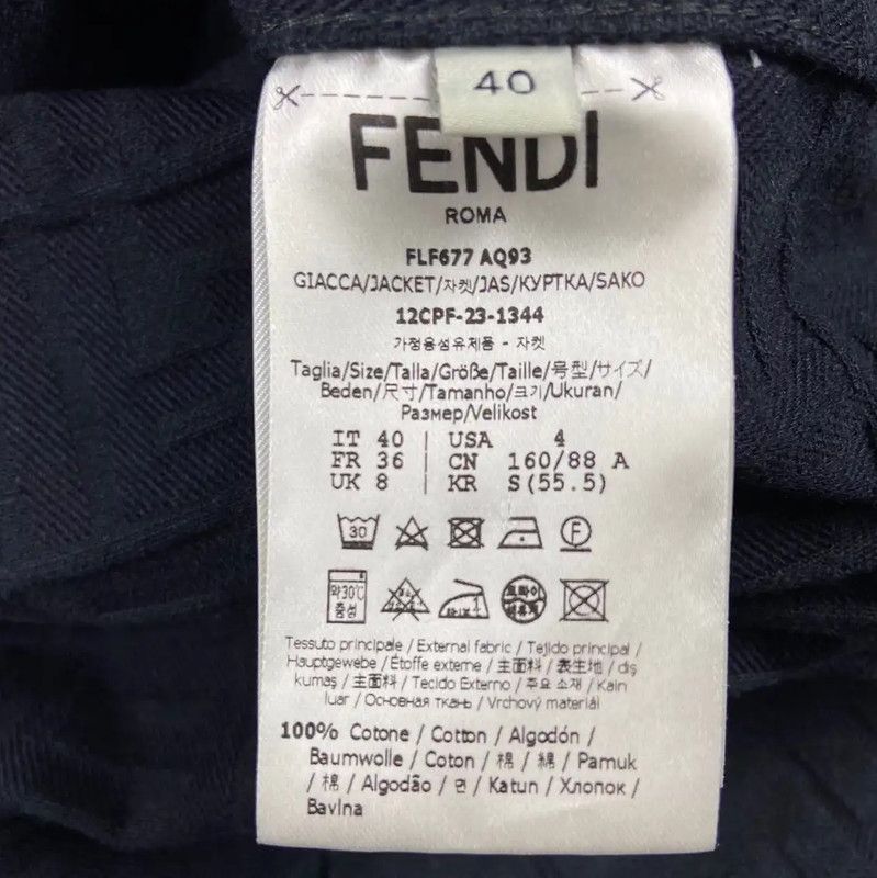 Fendi Fendi Black Leather Men's Outerwear Jacket 0089 Size US L / EU 52-54 / 3 - 6 Thumbnail