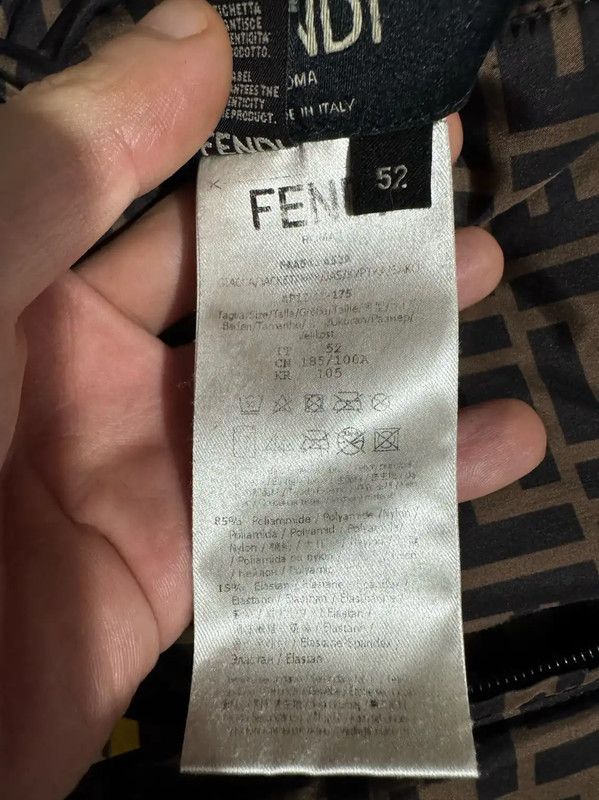 Fendi Fendi Brown Logo Print Men's Puffer Jacket 0089 Size US L / EU 52-54 / 3 - 6 Thumbnail