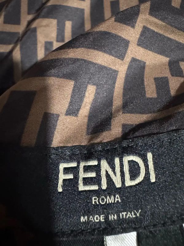 Fendi Fendi Brown Logo Print Men's Puffer Jacket 0089 Size US L / EU 52-54 / 3 - 5 Thumbnail