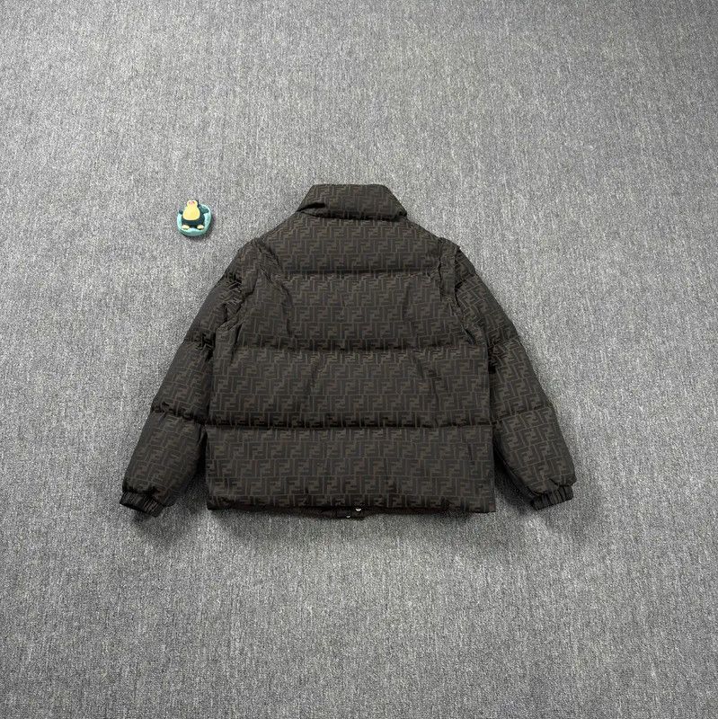 Fendi Fendi Brown Polyester Men's Puffer Jacket 0089 Size US L / EU 52-54 / 3 - 2 Thumbnail
