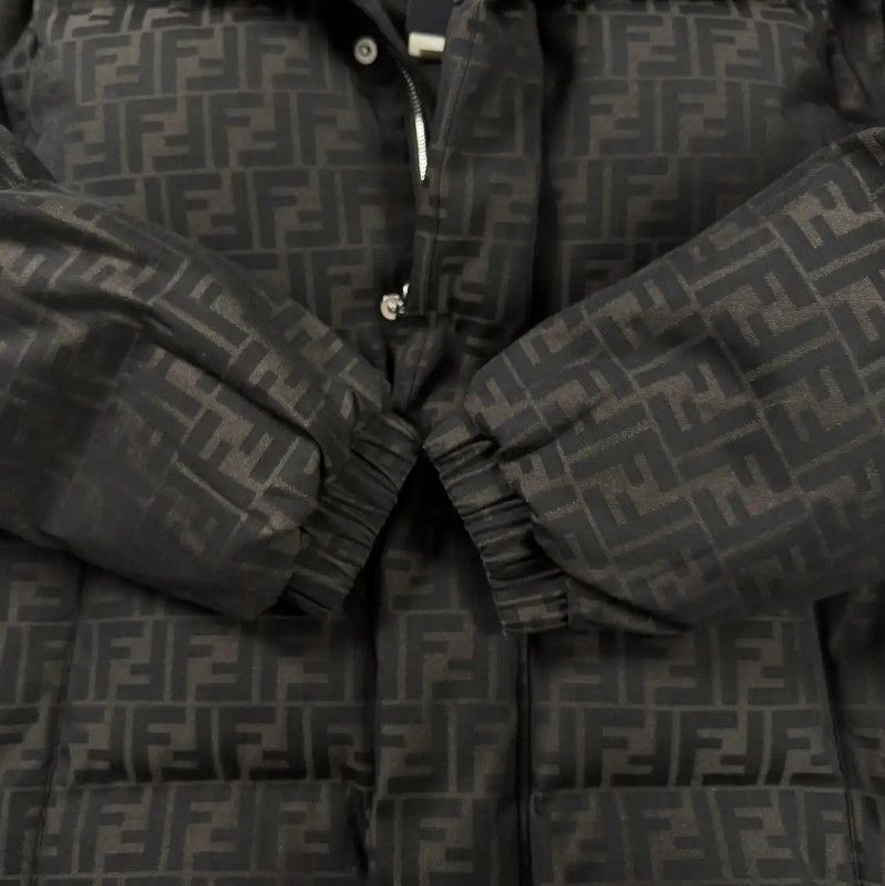 Fendi Fendi Brown Polyester Men's Puffer Jacket 0089 Size US L / EU 52-54 / 3 - 6 Thumbnail