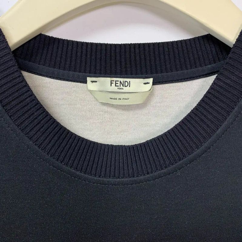 Fendi Fendi Black Women's Sweatshirt with Graphic Design 0089 Size ONE SIZE - 3 Thumbnail