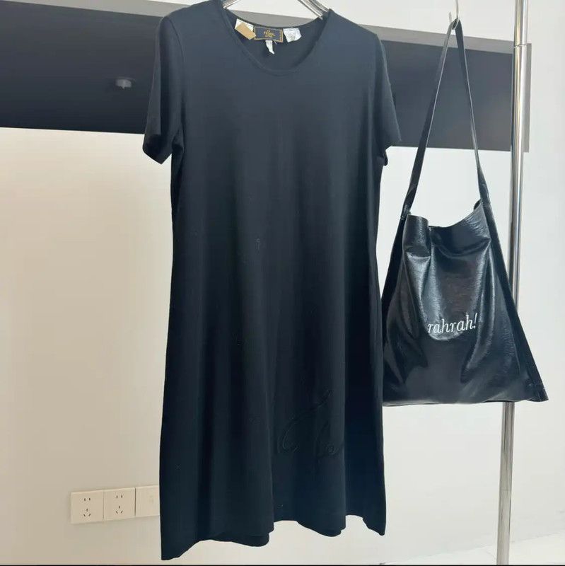 Fendi Fendi Black Cotton Dress for Women 0089 Size ONE SIZE - 2 Thumbnail