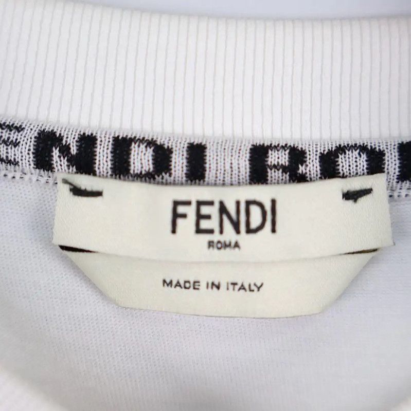 Fendi Fendi White Summer T-Shirt for Women 0089 Size S / US 4 / IT 40 - 6 Thumbnail