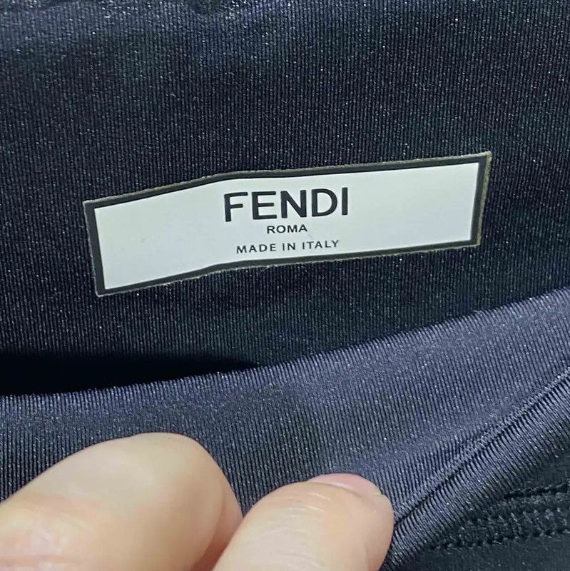 Fendi Fendi Black Cotton Casual Pants for Women 0089 Size 23" - 3 Thumbnail