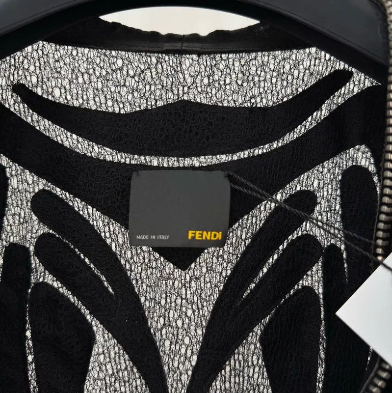 Fendi Fendi Black Leather Sleeveless Dress 0089 Size L / US 10 / IT 46 - 5 Thumbnail