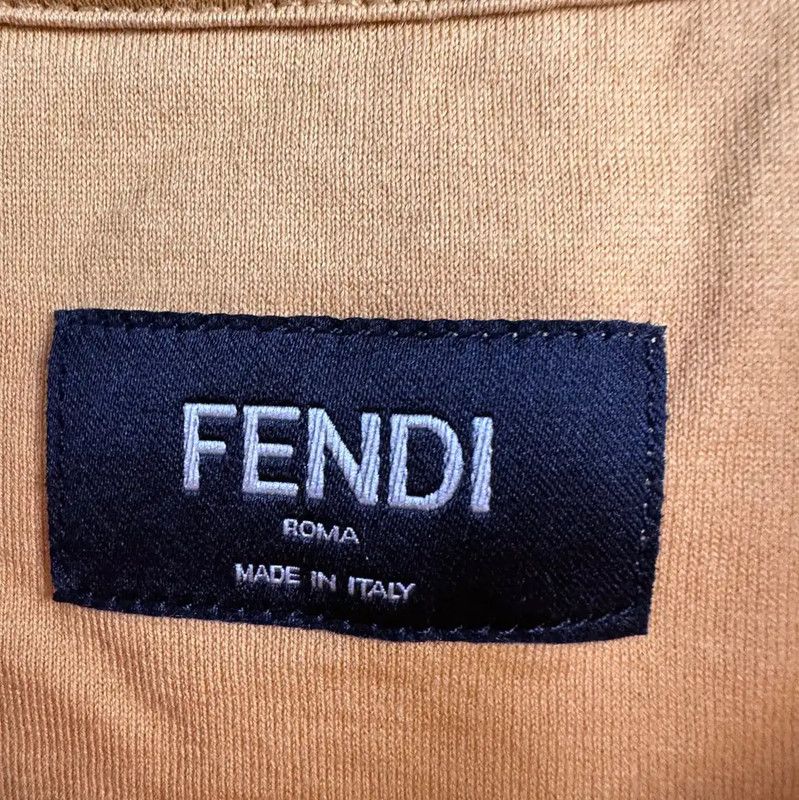 Fendi Fendi Summer Yellow Cotton Women's T-Shirt 0089 Size L / US 10 / IT 46 - 3 Thumbnail