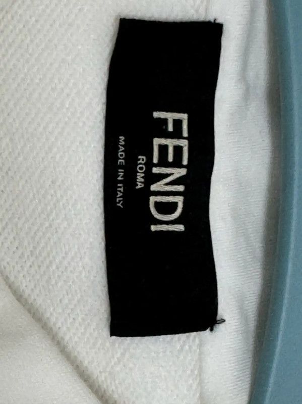 Fendi Fendi Women's White Cotton Hoodie Sweatshirt 0089 Size M / US 6-8 / IT 42-44 - 5 Thumbnail