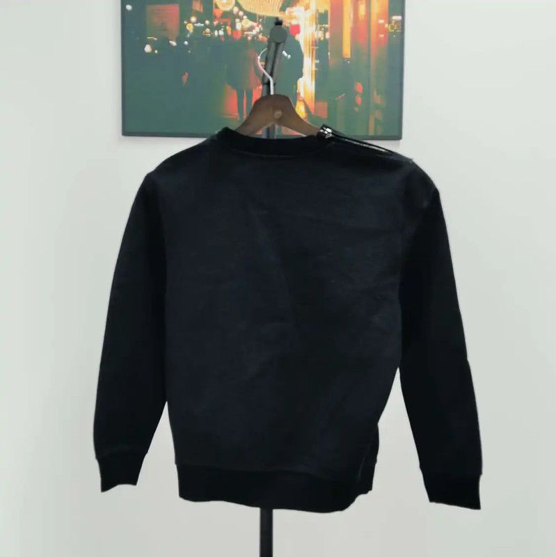 Fendi Fendi Black Cotton Long Sleeve Sweatshirt 0089 Size M / US 6-8 / IT 42-44 - 2 Thumbnail