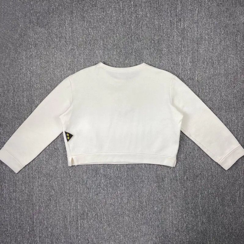 Fendi Fendi Women's White Nylon Sweatshirt with Unique Detail 0089 Size M / US 6-8 / IT 42-44 - 2 Thumbnail