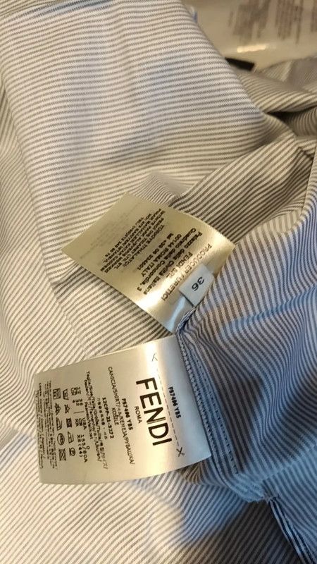 Fendi Fendi Gray Cotton Women's Shirt 0089 Size S / US 4 / IT 40 - 5 Thumbnail