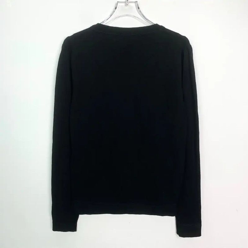 Fendi Fendi Black Wool Women's Sweatshirt with Embellishments 0089 Size M / US 6-8 / IT 42-44 - 2 Thumbnail