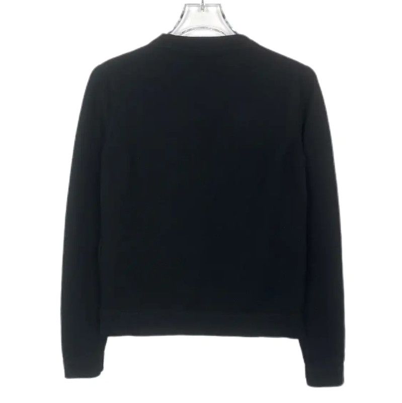 Fendi Fendi Black Wool Knit Sweater with Pink Accents 0089 Size XS / US 0-2 / IT 36-38 - 2 Thumbnail