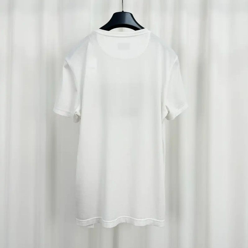 Fendi Fendi Summer White Cotton Logo T-Shirt 0089 Size S / US 4 / IT 40 - 2 Thumbnail