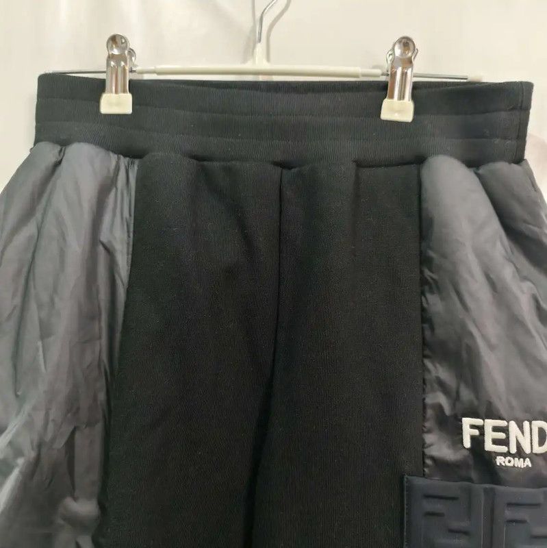 Fendi Fendi Black Logo Casual Pants for Women 0089 Size 23" - 3 Thumbnail