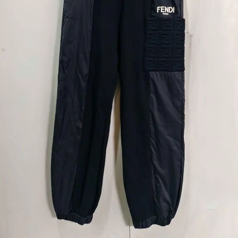 Fendi Fendi Black Logo Casual Pants for Women 0089 Size 23" - 8 Thumbnail