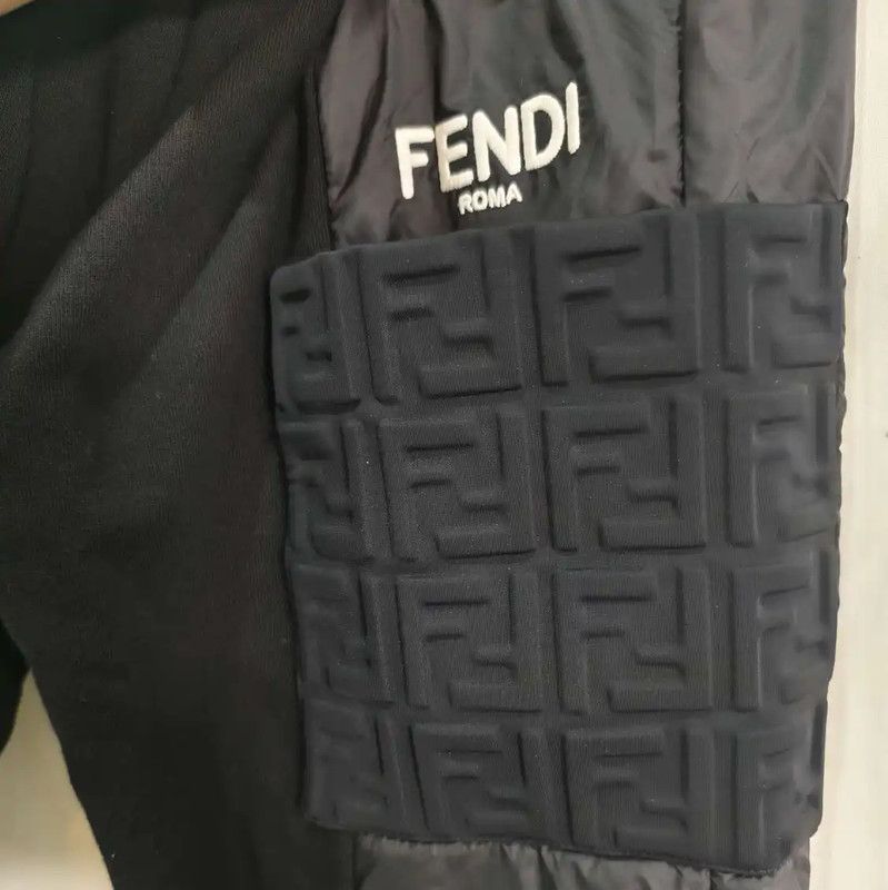 Fendi Fendi Black Logo Casual Pants for Women 0089 Size 23" - 4 Thumbnail