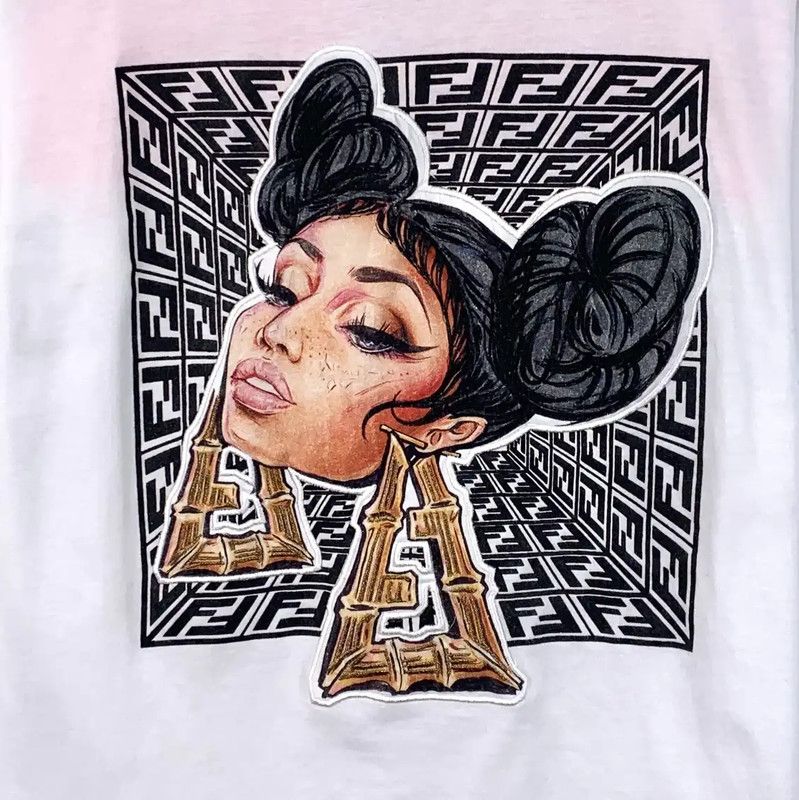 Fendi Fendi White Cotton Women's T-Shirt with Graphic 0089 Size XXS / US 00 / IT 34 - 4 Thumbnail