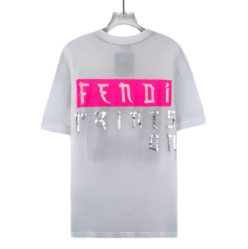 Fendi Fendi White Cotton Women's T-Shirt with Graphic 0089 Size XXS / US 00 / IT 34 - 2 Thumbnail