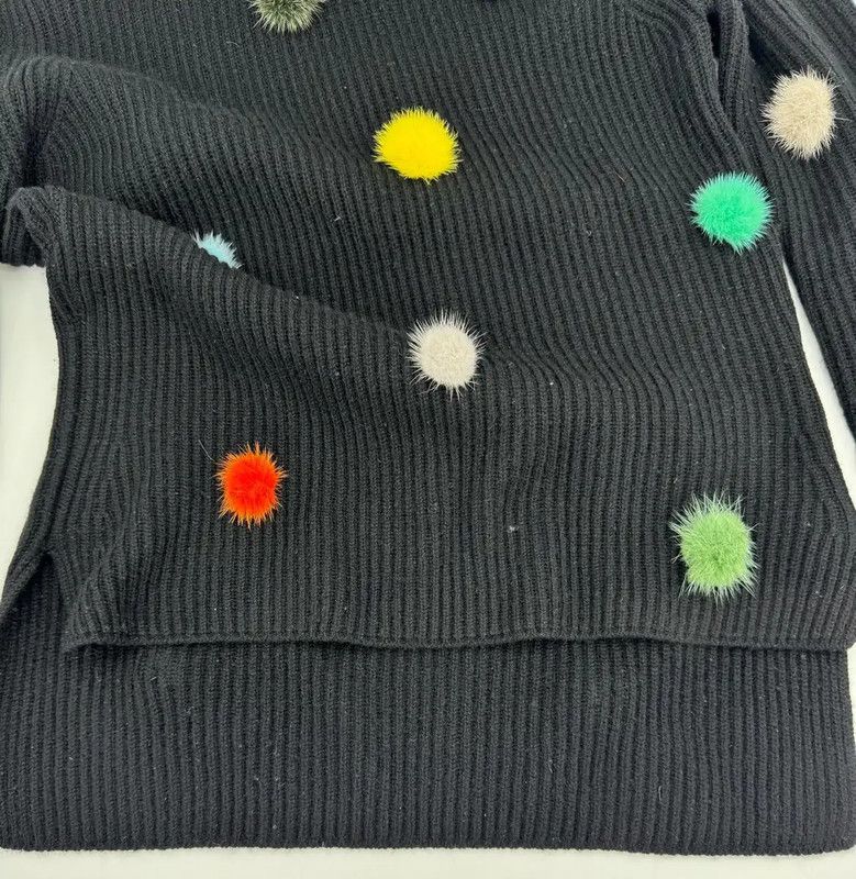 Fendi Fendi Black Cashmere High Neck Sweater 0089 Size S / US 4 / IT 40 - 6 Thumbnail