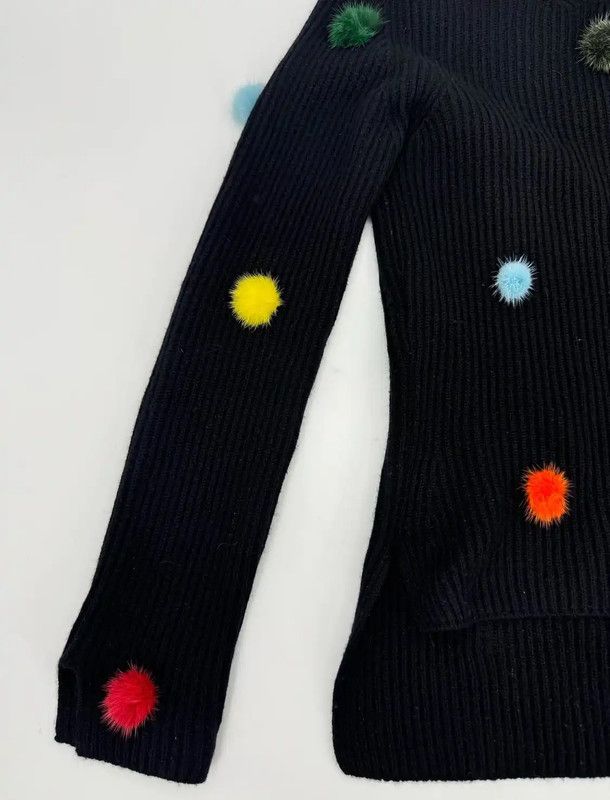 Fendi Fendi Black Cashmere High Neck Sweater 0089 Size S / US 4 / IT 40 - 7 Thumbnail