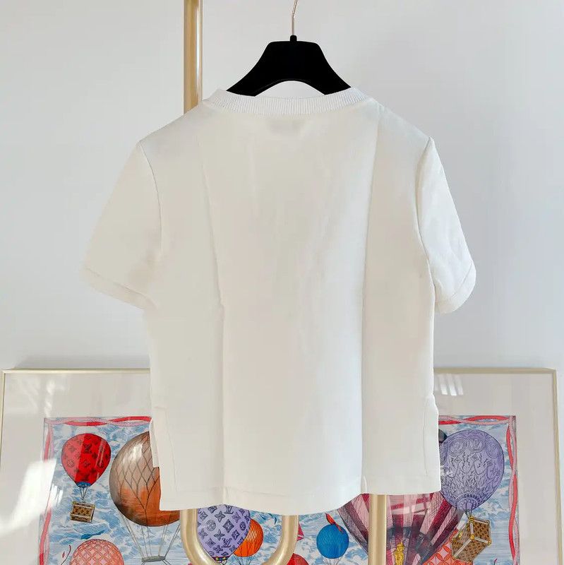 Fendi Fendi White Cotton Short Sleeve T-Shirt 0089 Size XS / US 0-2 / IT 36-38 - 2 Thumbnail