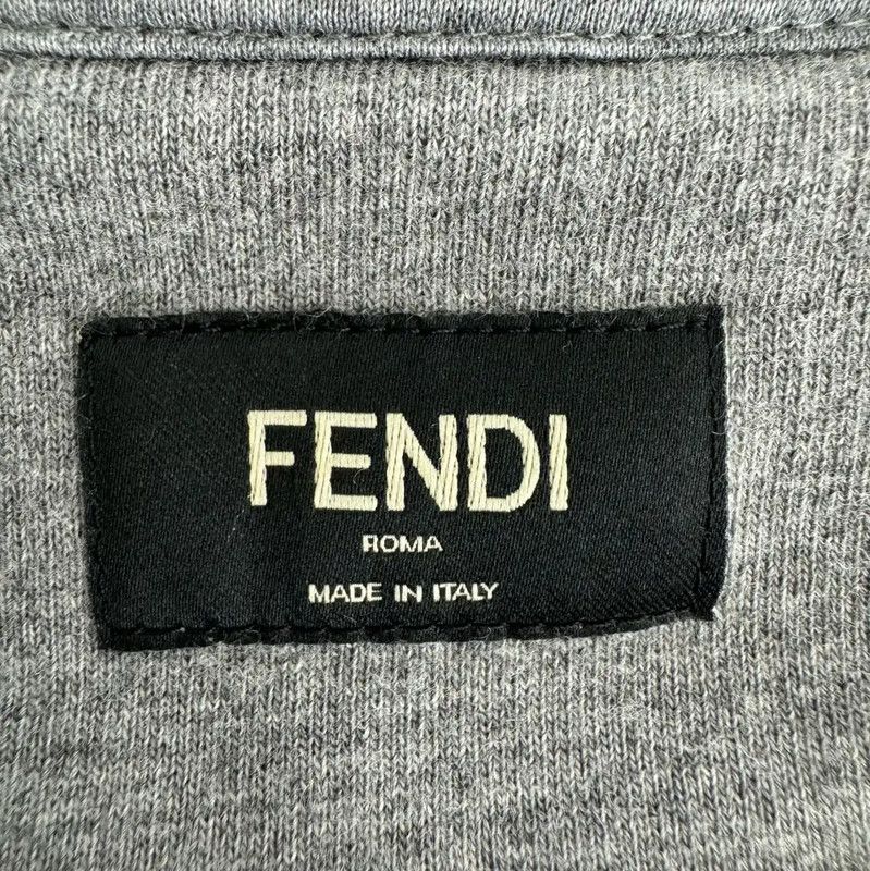 Fendi Fendi Grey Cotton Monster Sweatshirt for Women 0089 Size S / US 4 / IT 40 - 7 Thumbnail