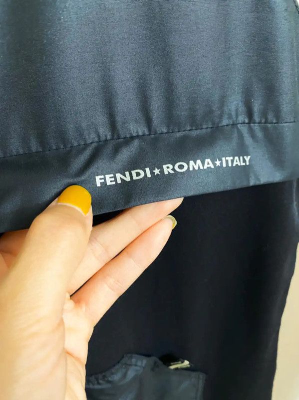 Fendi Fendi Black Long Polyester Dress for Women 0089 Size M / US 6-8 / IT 42-44 - 4 Thumbnail
