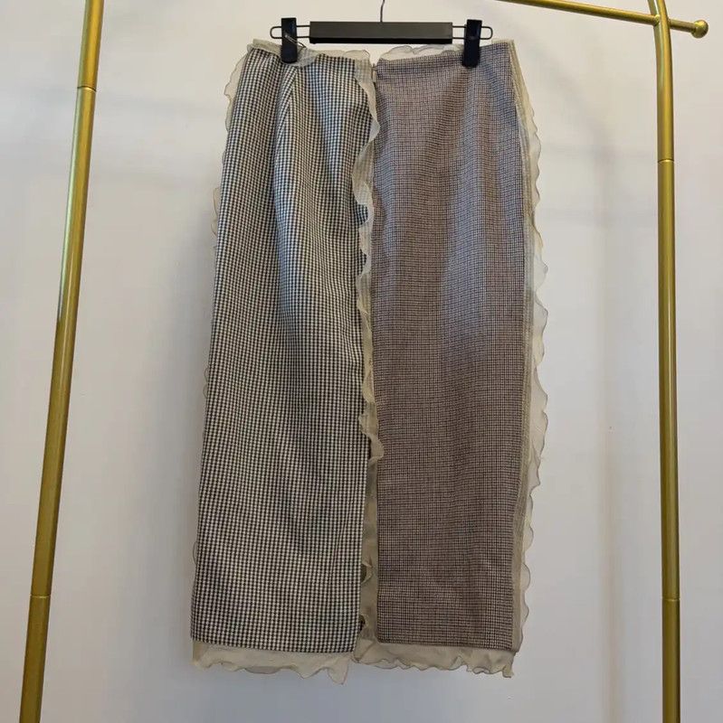 Fendi Fendi Brown Cotton Blend Midi Skirt 0089 Size 23" - 2 Thumbnail