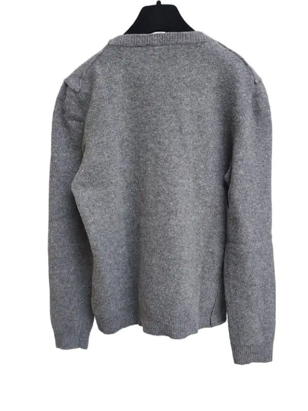 Fendi Fendi Gray Wool Long Sleeve Sweater for Women 0089 Size S / US 4 / IT 40 - 2 Thumbnail