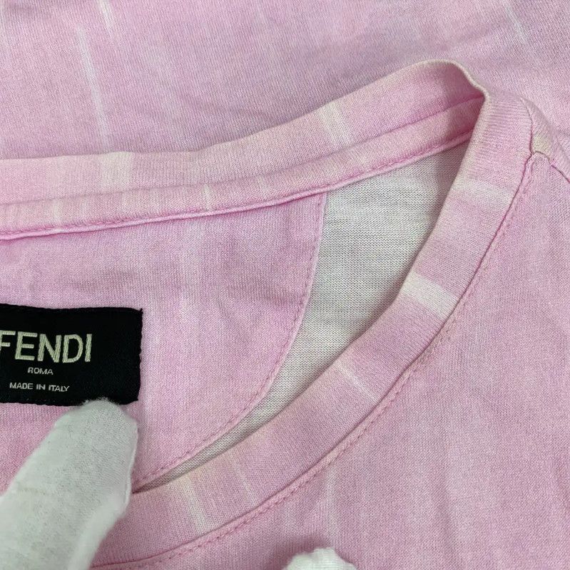 Fendi Fendi Pink Cotton Women's T-shirt 0089 Size M / US 6-8 / IT 42-44 - 10 Thumbnail