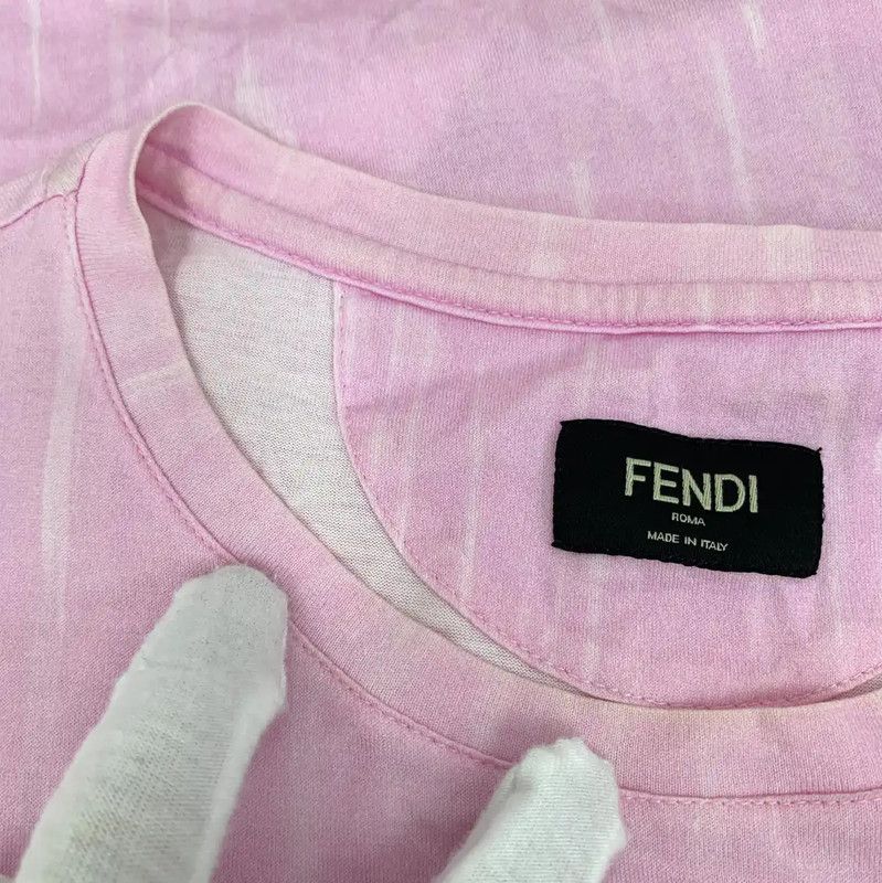 Fendi Fendi Pink Cotton Women's T-shirt 0089 Size M / US 6-8 / IT 42-44 - 9 Thumbnail