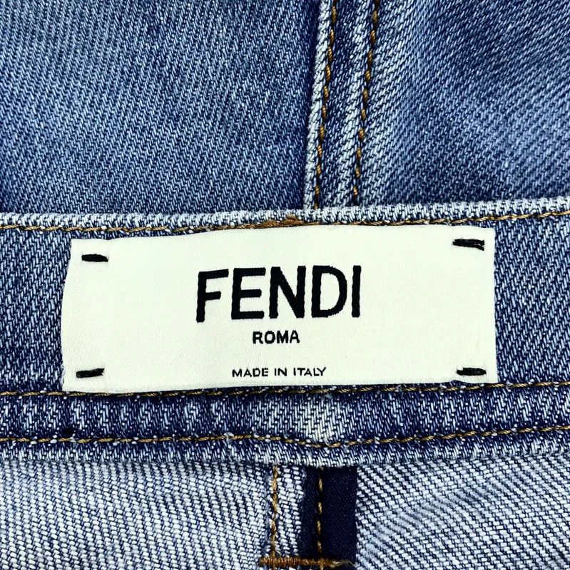 Fendi Fendi Blue Women's Denim Pant 0089 Size 27" / US 4 / IT 40 - 6 Thumbnail