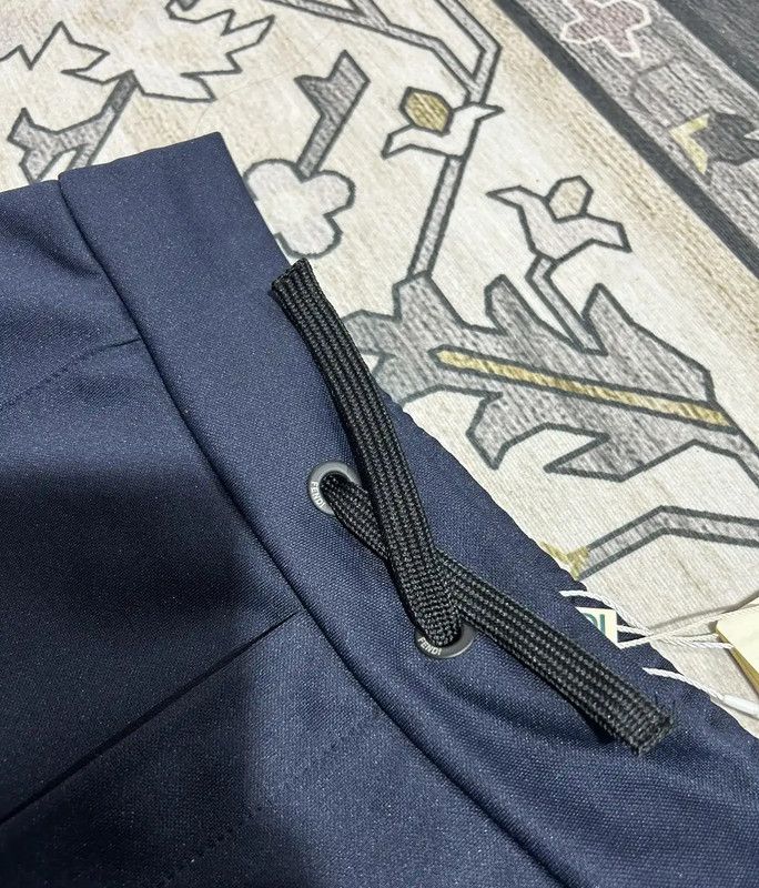 Fendi Fendi Deep Blue Logo Women's Casual Pants 0089 Size 23" - 8 Thumbnail