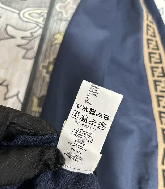 Fendi Fendi Deep Blue Logo Women's Casual Pants 0089 Size 23" - 6 Thumbnail