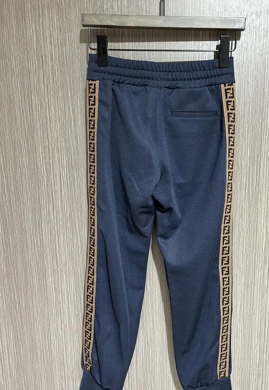 Fendi Fendi Deep Blue Logo Women's Casual Pants 0089 Size 23" - 3 Thumbnail