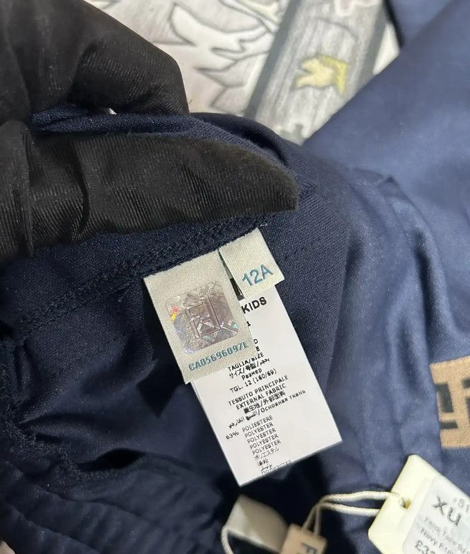 Fendi Fendi Deep Blue Logo Women's Casual Pants 0089 Size 23" - 5 Thumbnail