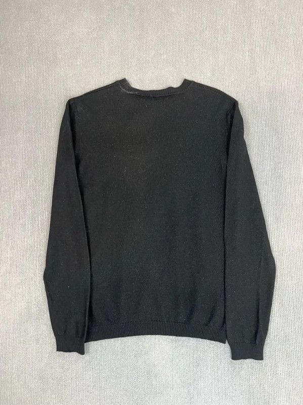 Fendi Fendi Black Wool Women's Sweater with Design 0089 Size L / US 10 / IT 46 - 2 Thumbnail